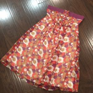 Strapless dot dress
